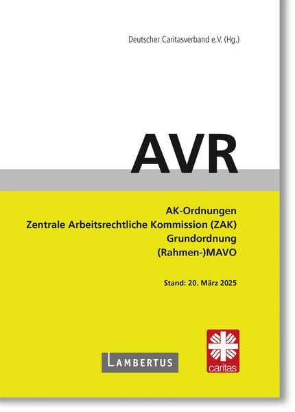 AVR Buchausgabe 2025, Taschenbuch von , Lambertus, 978-3-7841-3776-6