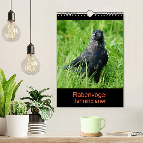 Produktbild: Rabenv&ouml;gel Terminplaner (Wandkalender 2026 DIN A4 hoch), CALVENDO Monatskalender