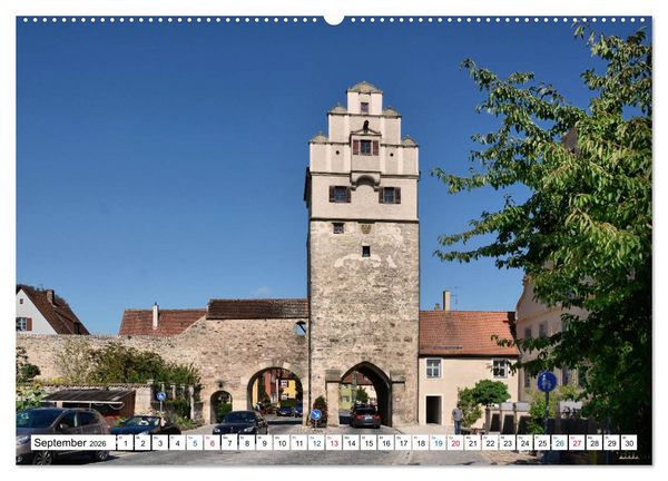 Produktbild: Dinkelsb&uuml;hl - Ansichtssache (hochwertiger Premium Wandkalender 2026 DIN A2 quer), Kunstdruck in Hochglanz