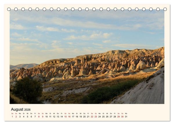 Produktbild: Kappadokien, im Land der Feenkamine (Tischkalender 2026 DIN A5 quer), CALVENDO Monatskalender