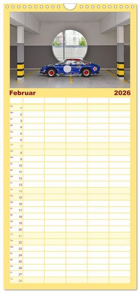 Produktbild: Familienplaner 2026 - Renault Alpine A110 mit 5 Spalten (Wandkalender, 21 x 45 cm) CALVENDO