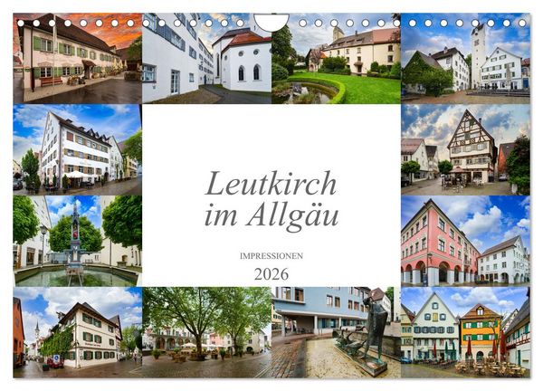 Leutkirch im Allgäu Impressionen (Wandkalender 2026 DIN A4 quer), CALVENDO Monatskalender