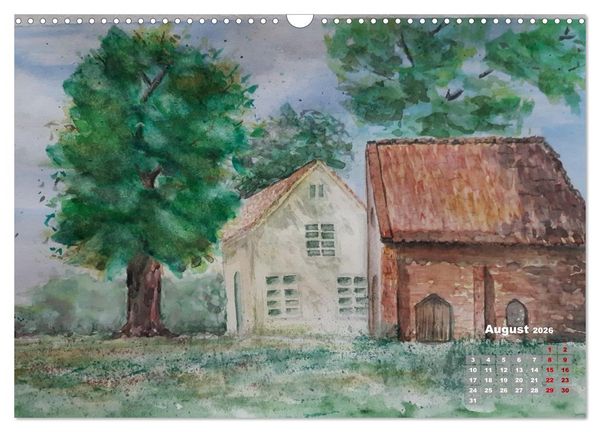 Produktbild: Landschaften in Acryl & Aquarell (Wandkalender 2026 DIN A3 quer), CALVENDO Monatskalender