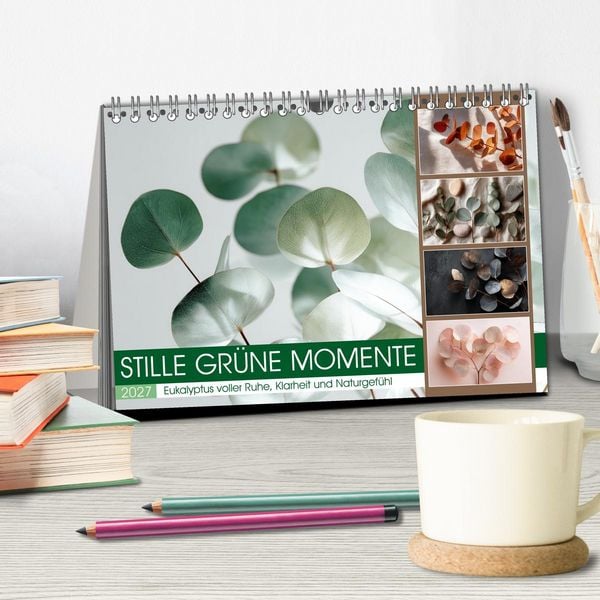 Produktbild: Stille Gr&uuml;ne Momente (Tischkalender 2027 DIN A5 quer), CALVENDO Monatskalender