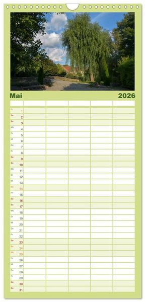 Produktbild: Familienplaner 2026 - In und um Ostheim vor der Rh&ouml;n mit 5 Spalten (Wandkalender, 21 x 45 cm) CALVENDO