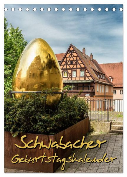 Produktbild: Schwabach Geburtstagskalender (Tischkalender 2026 DIN A5 hoch), CALVENDO Monatskalender