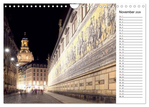 Produktbild: Barockstadt Dresden (Wandkalender 2026 DIN A4 quer), CALVENDO Monatskalender