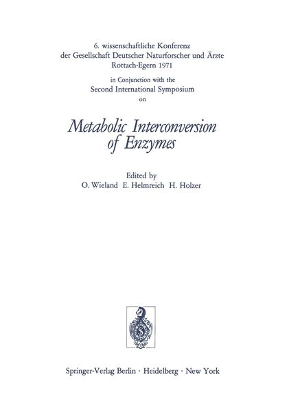 Produktbild: Metabolic Interconversion of Enzymes