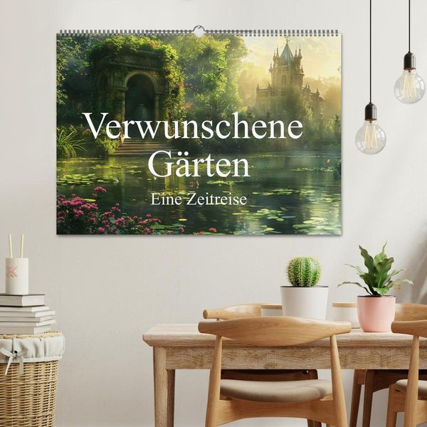 Produktbild: Verwunschene G&auml;rten - Eine Zeitreise (Wandkalender 2026 DIN A2 quer), CALVENDO Monatskalender