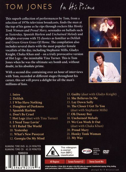 Produktbild: Tom Jones - In His Prime (+ CD)