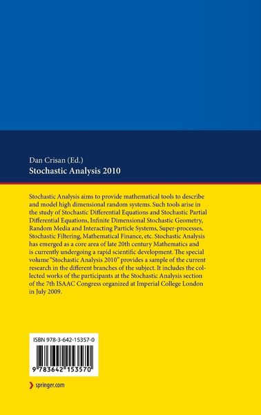 Produktbild: Stochastic Analysis 2010