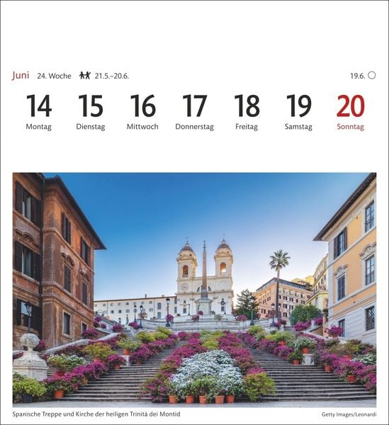 Produktbild: Rom Sehnsuchtskalender 2027 - Wochenkalender mit 53 Postkarten