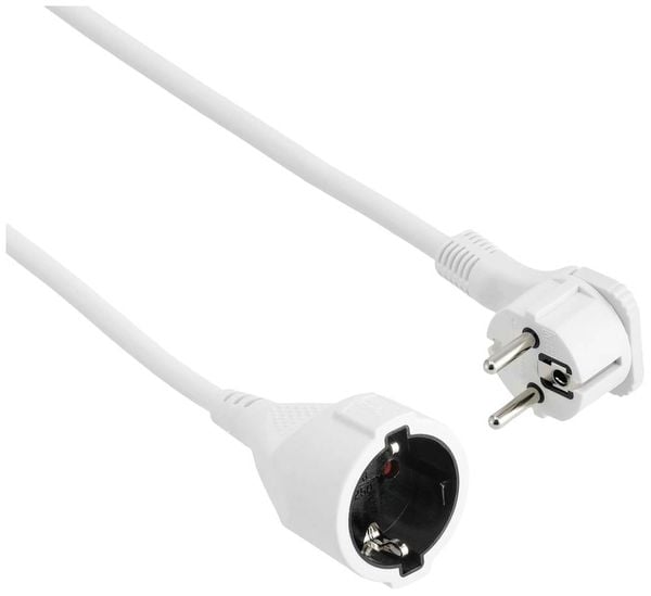 Produktbild: Hama 00223242 Strom Verl&auml;ngerungskabel Wei&szlig; 3m