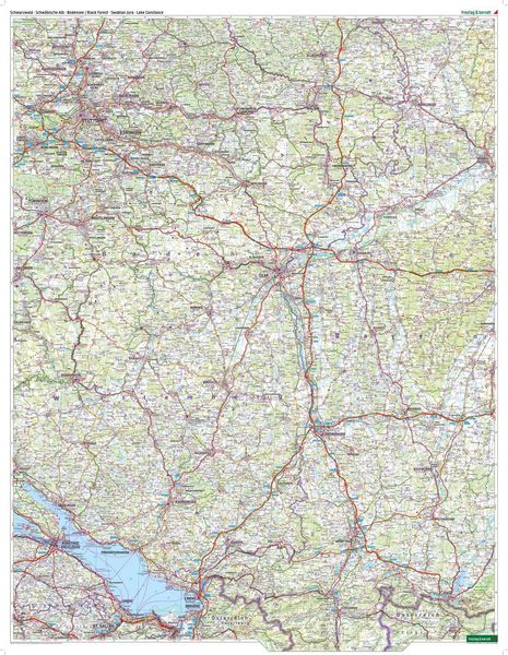 Produktbild: Freytag & berndt Stra&szlig;enkarte Schwarzwald - Schw&auml;bische Alb - Bodensee 1:150.000