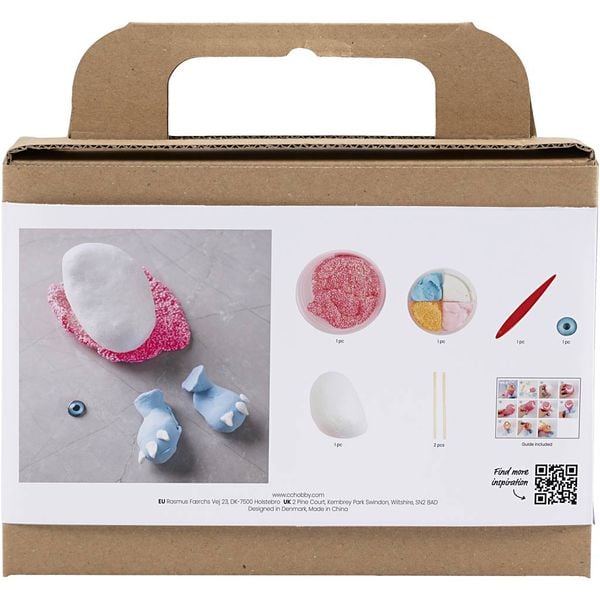 Produktbild: Creativ Company DIY Sets Modellieren Mini Kreativ Set Modellieren, Neonpink, Monster Freddy, Kreativ Box