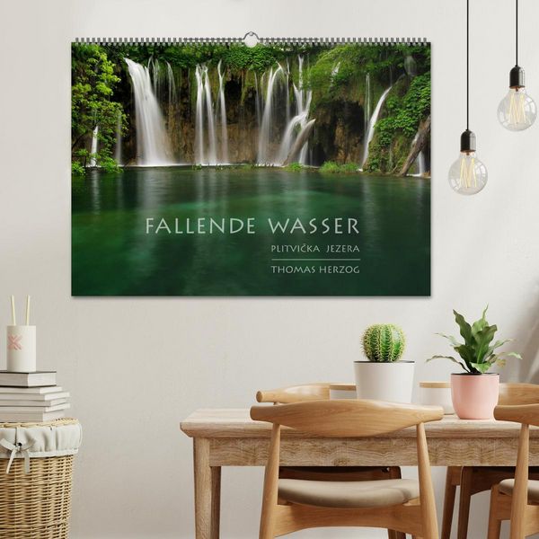 Produktbild: FALLENDE WASSER (Wandkalender 2026 DIN A2 quer), CALVENDO Monatskalender