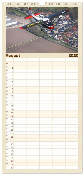 Produktbild: Familienplaner 2026 - Klassiker der L&uuml;fte mit 5 Spalten (Wandkalender, 21 x 45 cm) CALVENDO