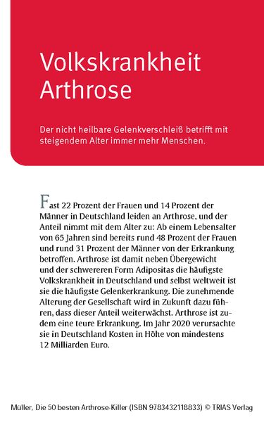 Produktbild: Die 50 besten Arthrose-Killer