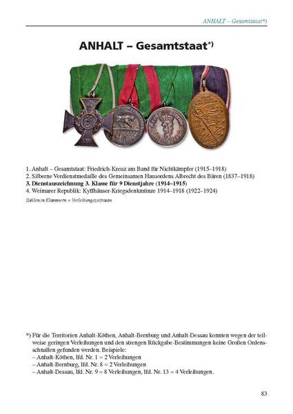 Produktbild: Deutsche milit&auml;rische Dienstauszeichnungen 1816 &ndash; 1941