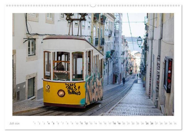 Produktbild: Lissabon - Alter macht sch&ouml;n (hochwertiger Premium Wandkalender 2026 DIN A2 quer), Kunstdruck in Hochglanz