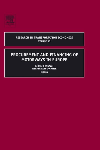 Produktbild: Procurement and Financing of Motorways in Europe
