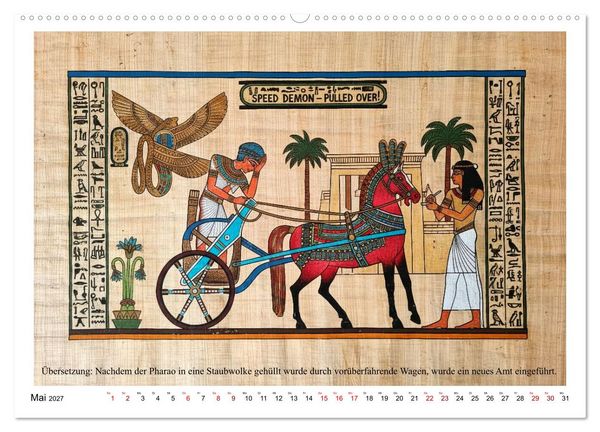 Produktbild: Am Nil ist auch nur Montag (hochwertiger Premium Wandkalender 2027 DIN A2 quer), Kunstdruck in Hochglanz