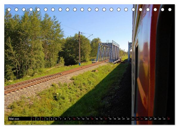 Produktbild: Der Transsibirische Eisenbahn Kalender (Tischkalender 2026 DIN A5 quer), CALVENDO Monatskalender