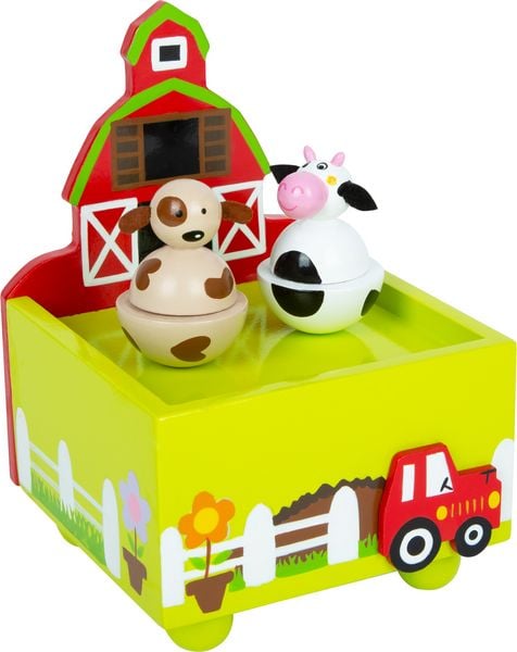small foot 11715 - Spieluhr Bauernhof, Holz -