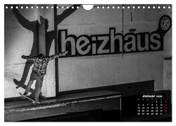 Produktbild: Auf dem Skateboard (Wandkalender 2026 DIN A4 quer), CALVENDO Monatskalender
