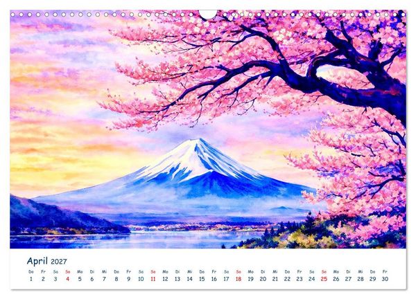 Produktbild: Reisetr&auml;ume Traumreisen. Die sch&ouml;nsten Reiseziele der Welt in Watercolor (Wandkalender 2027 DIN A3 quer), CALVENDO Monatskalender