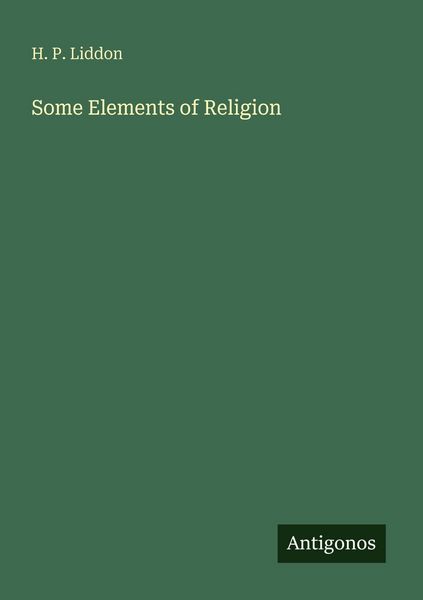 Produktbild: Some Elements of Religion