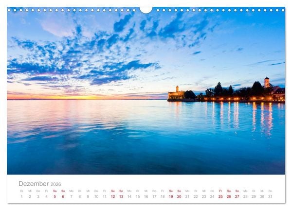 Produktbild: BODENSEE Drei L&auml;nder - ein See (Wandkalender 2026 DIN A3 quer), CALVENDO Monatskalender