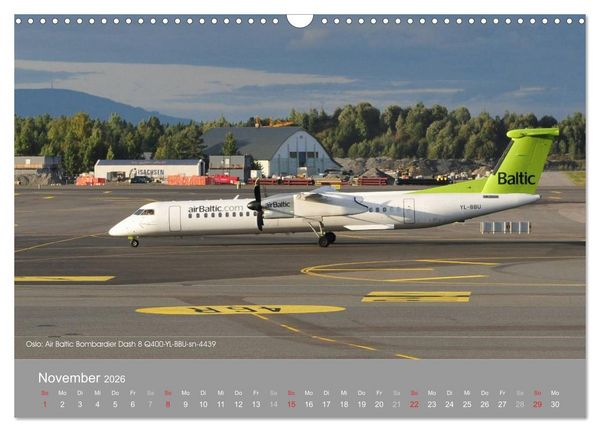 Produktbild: Flugzeuge im Auge der Kamera (Wandkalender 2026 DIN A3 quer), CALVENDO Monatskalender