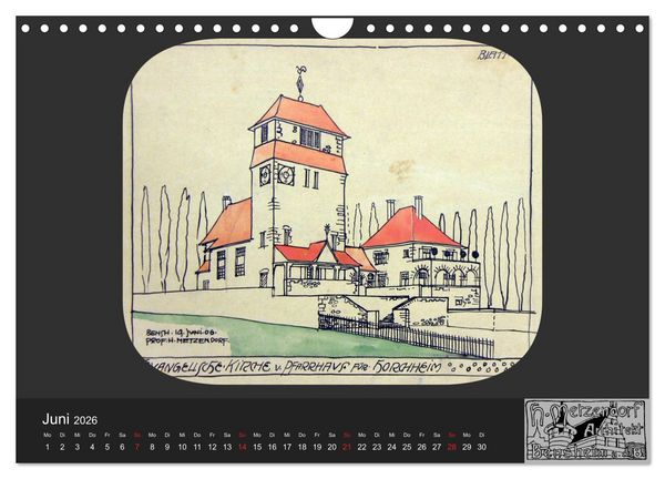 Produktbild: Lebensr&auml;ume um 1900 (Wandkalender 2026 DIN A4 quer), CALVENDO Monatskalender