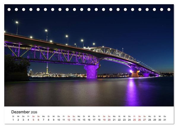 Produktbild: Auckland und Umgebung 2026 (Tischkalender 2026 DIN A5 quer), CALVENDO Monatskalender