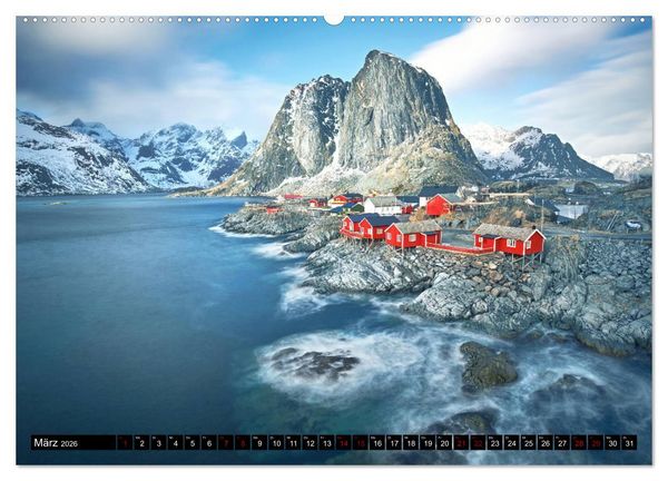 Produktbild: Lofoten Inselzauber (hochwertiger Premium Wandkalender 2026 DIN A2 quer), Kunstdruck in Hochglanz