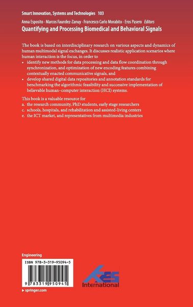 Produktbild: Quantifying and Processing Biomedical and Behavioral Signals