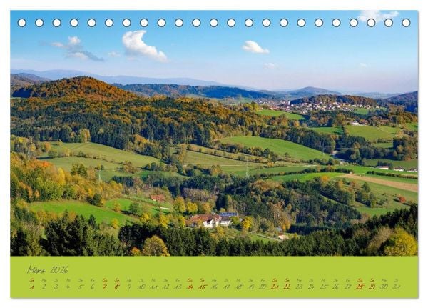 Produktbild: Der Bayerische Wald (Tischkalender 2026 DIN A5 quer), CALVENDO Monatskalender