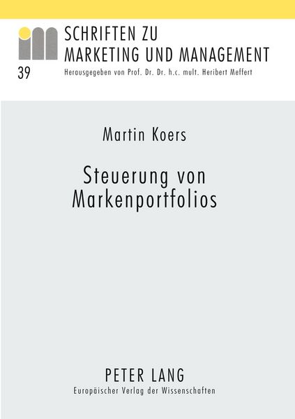 Produktbild: Steuerung von Markenportfolios