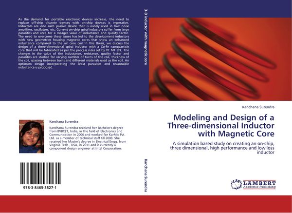 Produktbild: Modeling and Design of a Three-dimensional Inductor with Magnetic Core