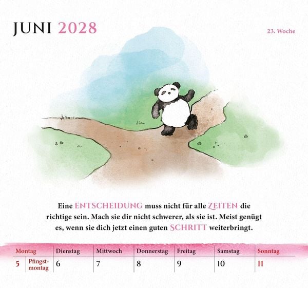 Produktbild: Mit dem kleinen Panda durch das Jahr 2028