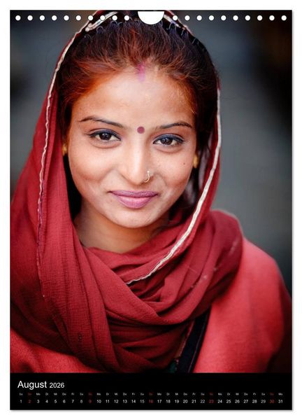 Produktbild: Portraits aus Indien (Wandkalender 2026 DIN A4 hoch), CALVENDO Monatskalender