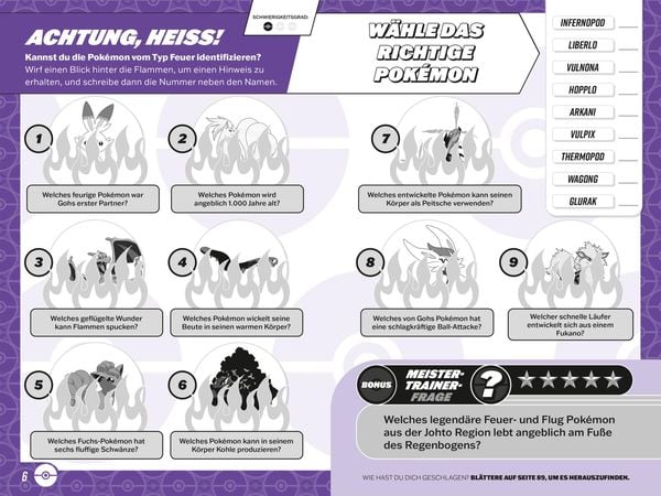 Produktbild: Pok&eacute;mon Activity-Buch: Das ultimative Quizbuch