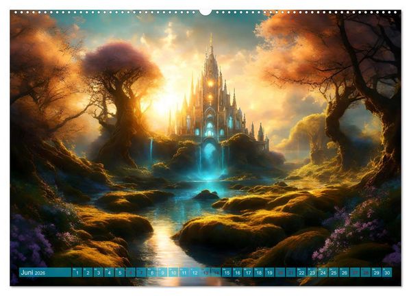 Produktbild: Visionen aus Atlantis (hochwertiger Premium Wandkalender 2026 DIN A2 quer), Kunstdruck in Hochglanz