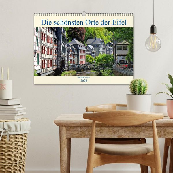 Produktbild: Die sch&ouml;nsten Orte der Eifel - Monschau (Wandkalender 2026 DIN A3 quer), CALVENDO Monatskalender