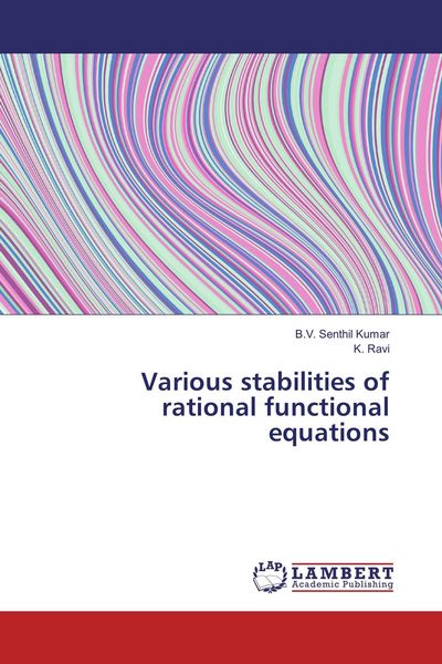 Produktbild: Various stabilities of rational functional equations
