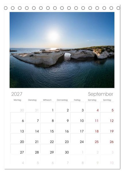 Produktbild: Tischplaner 2027 - Sardinien. Sch&ouml;ne Landschaften und bunte St&auml;dte. (A5 Tischkalender zum Aufstellen) CALVENDO