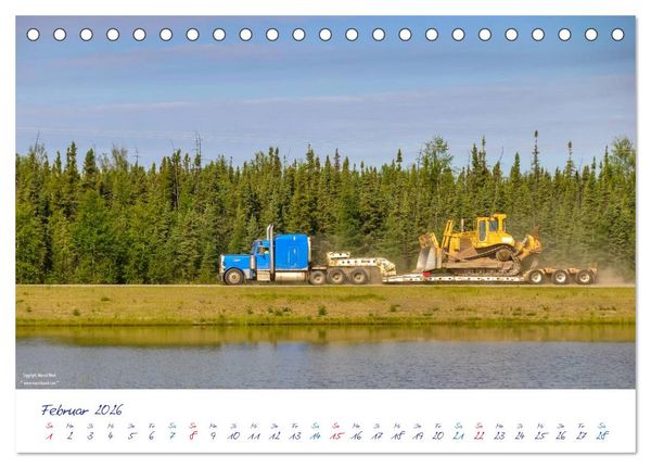 Produktbild: US Cars & Trucks in Alaska (Tischkalender 2026 DIN A5 quer), CALVENDO Monatskalender