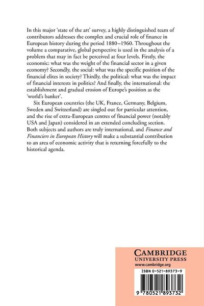 Produktbild: Finance and Financiers in European History 1880 1960