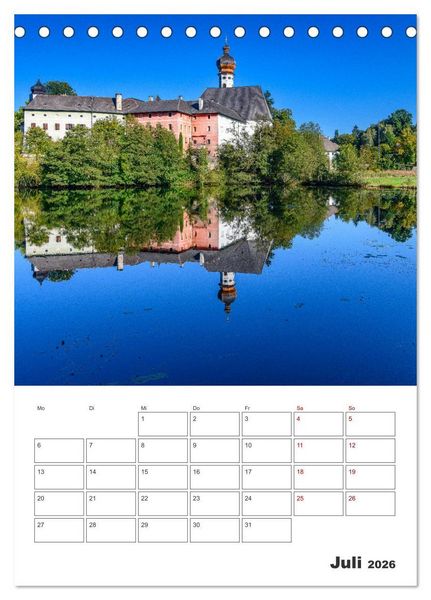 Produktbild: Urlaub in Oberbayern - zwischen Watzmann und Chiemsee (Tischkalender 2026 DIN A5 hoch), CALVENDO Monatskalender